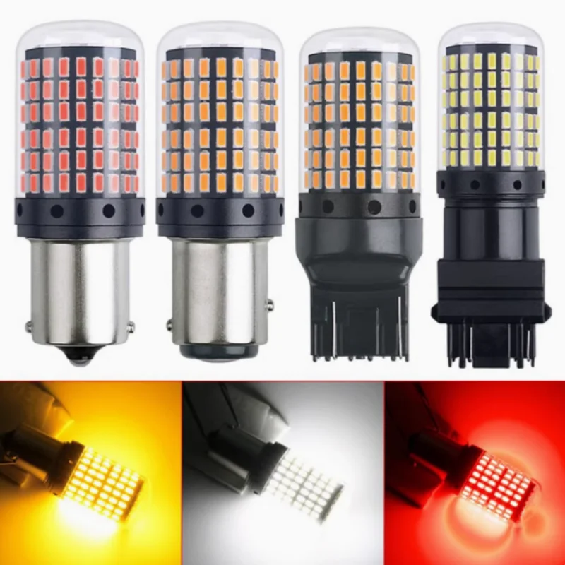 

Automotive LED brake light 1156 7440 144SMD 3014 decoding anti flicker ultra bright turn signal