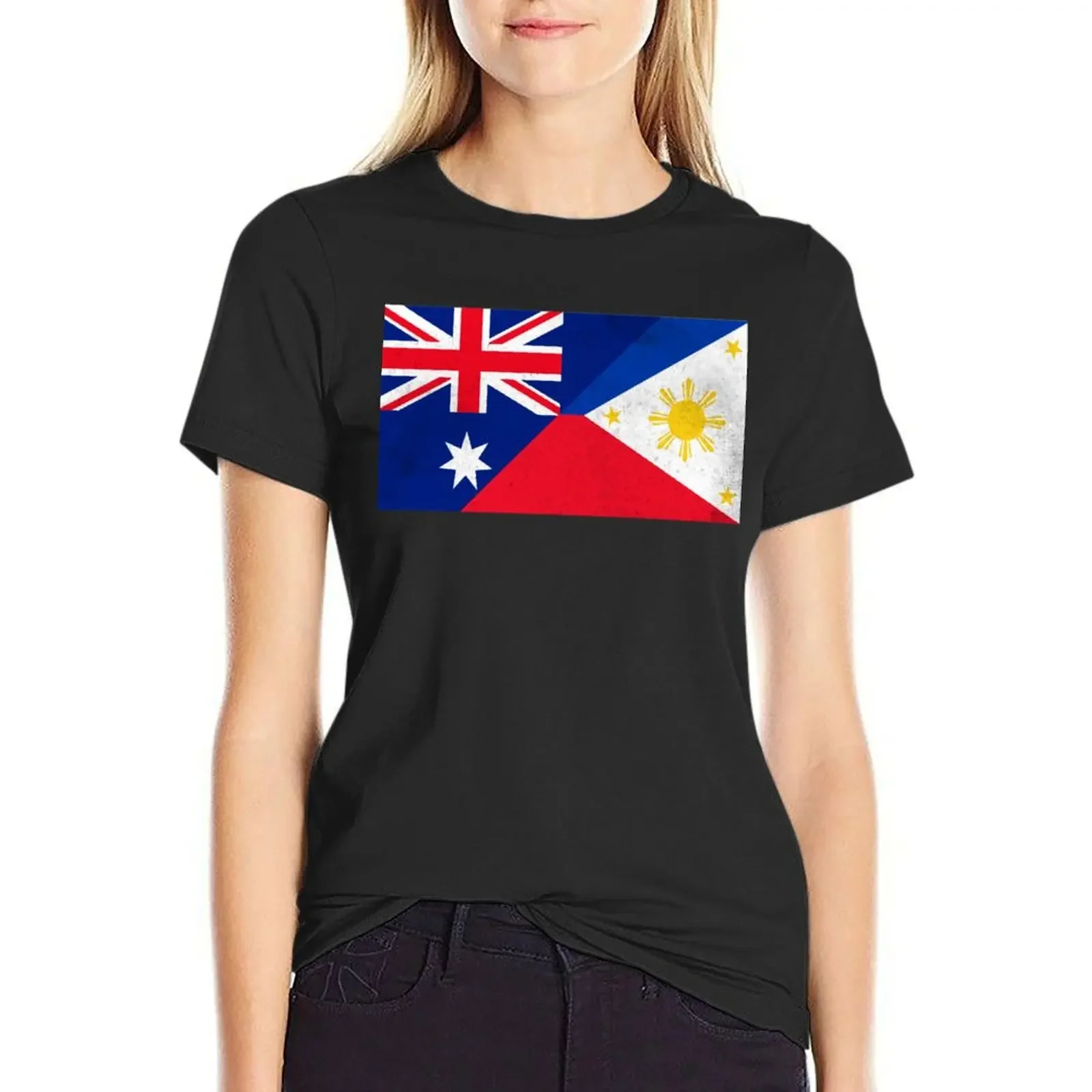 

Filipino Australian T-shirt vintage clothes Aesthetic clothing plus size tops Women's tee shirt