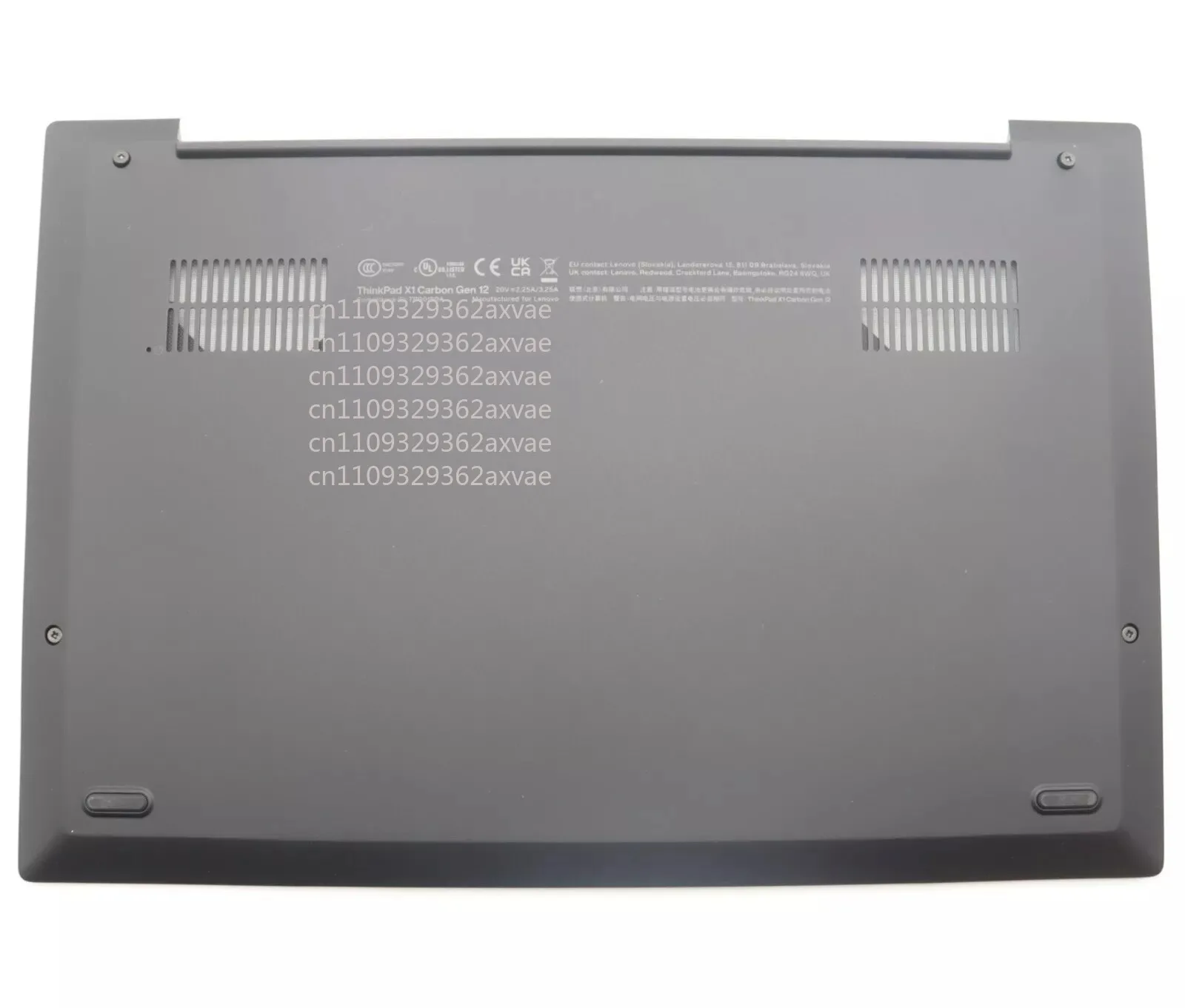 New For ThinkPad X1 Carbon Gen 12 21KC 21KD Bottom D Cover Lower Case AL WWAN 5M10X63714  Black