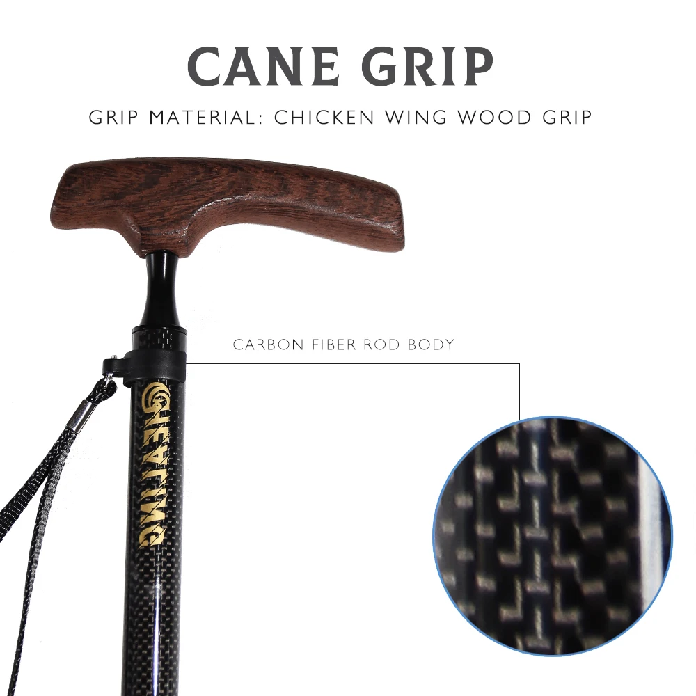 2024 Hot Sale Ouderen Stick Verstelbare Telescopische Riet Koolstofvezel Twee Krukken