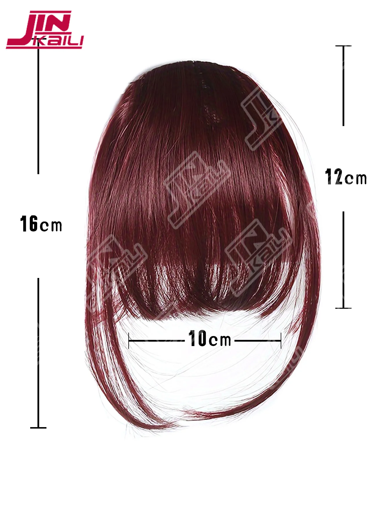 JKL Synthetic Clip in Bangs Extensions Natural Black Clip on Bangs for Women Fringe with Temples Hairpieces Bangs for Daily Wear