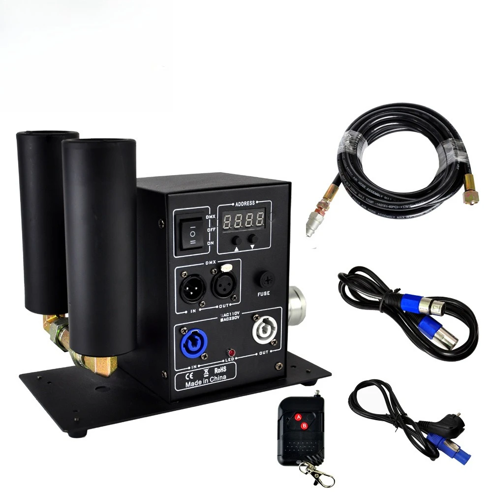 Remote control carbon dioxide double injection CO2 air column machine 6 meters high pressure pipeline