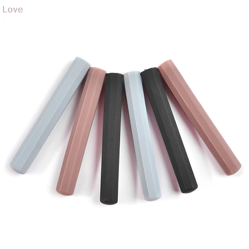 [L & P] 3 قطعة قبعات أقلام تزيين الأظافر سيليكون مختومة ماتي فرش الأظافر يغطي قبعات أقلام مقاومة للضوء تخزين مقاوم للغبار