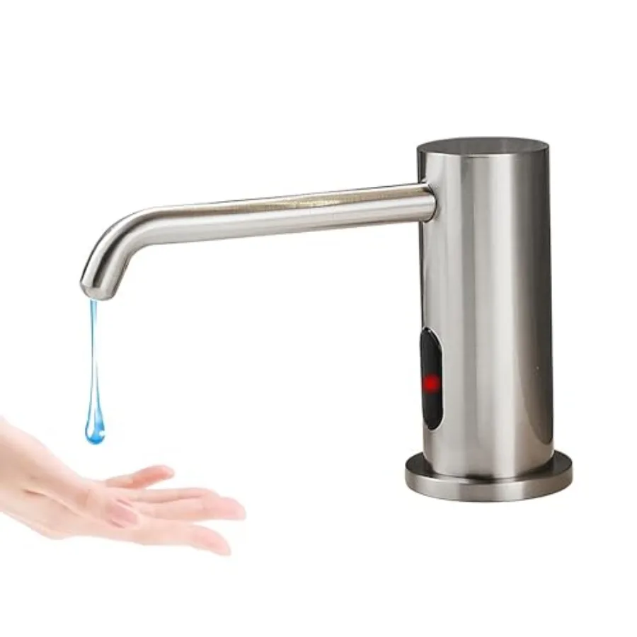 

Touchless Automatic Soap Dispenser for Kitchen and Bathroom Sink with Upgraded Infrared Sensors Brass Material 33.81oz/1000ml C