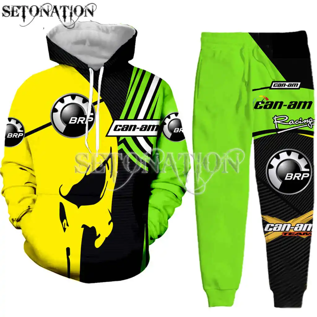 Racing Off-Road รถจักรยานยนต์ผู้ชาย/ผู้หญิงใหม่แฟชั่น cool 3D พิมพ์ Brp Can-am hoodies/เสื้อ/กางเกง/ tracksuit dropshipping