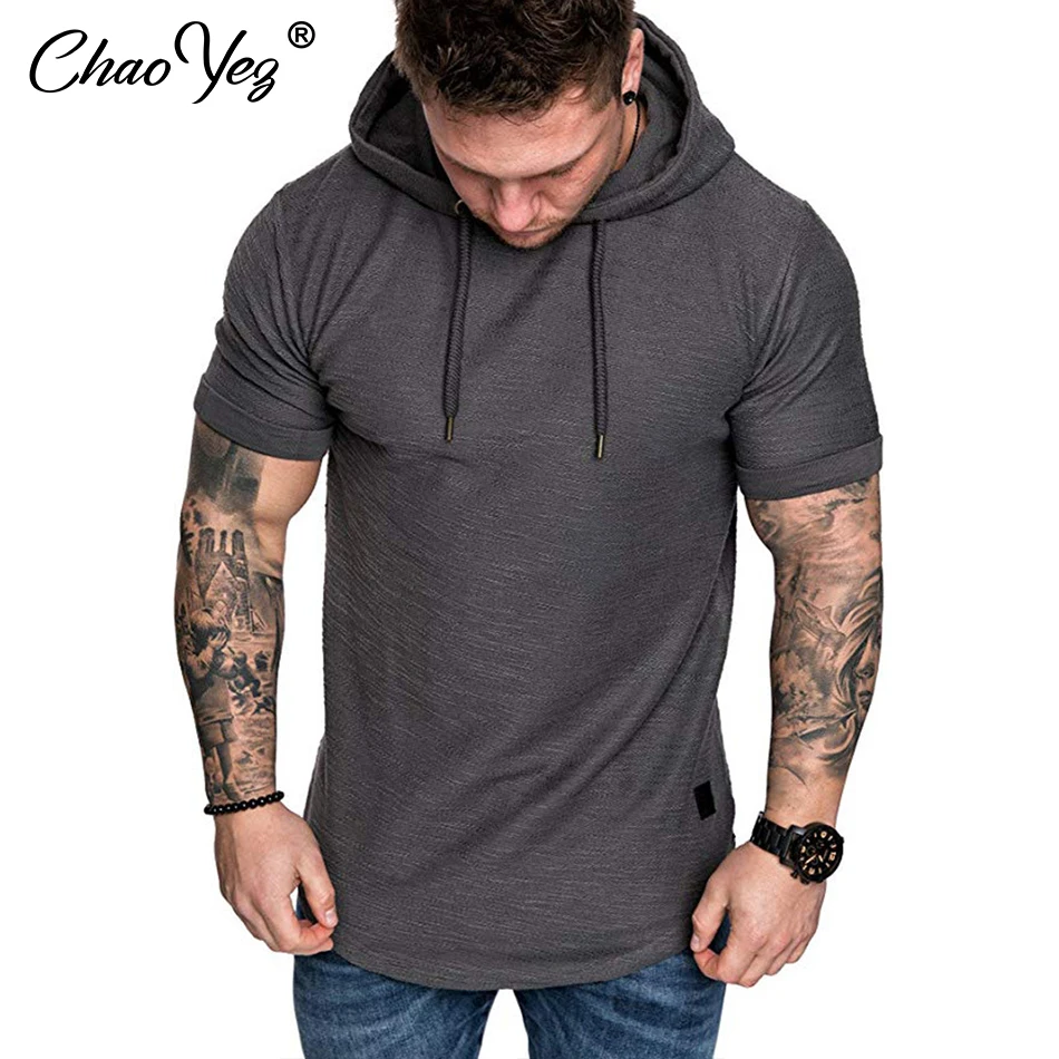 Sport Shirt For Men Training T Shirt Hood Men Gym Running Tee Shirt Homme Sportshirt Brand Fitness Short Sleeve Yoga Top Male