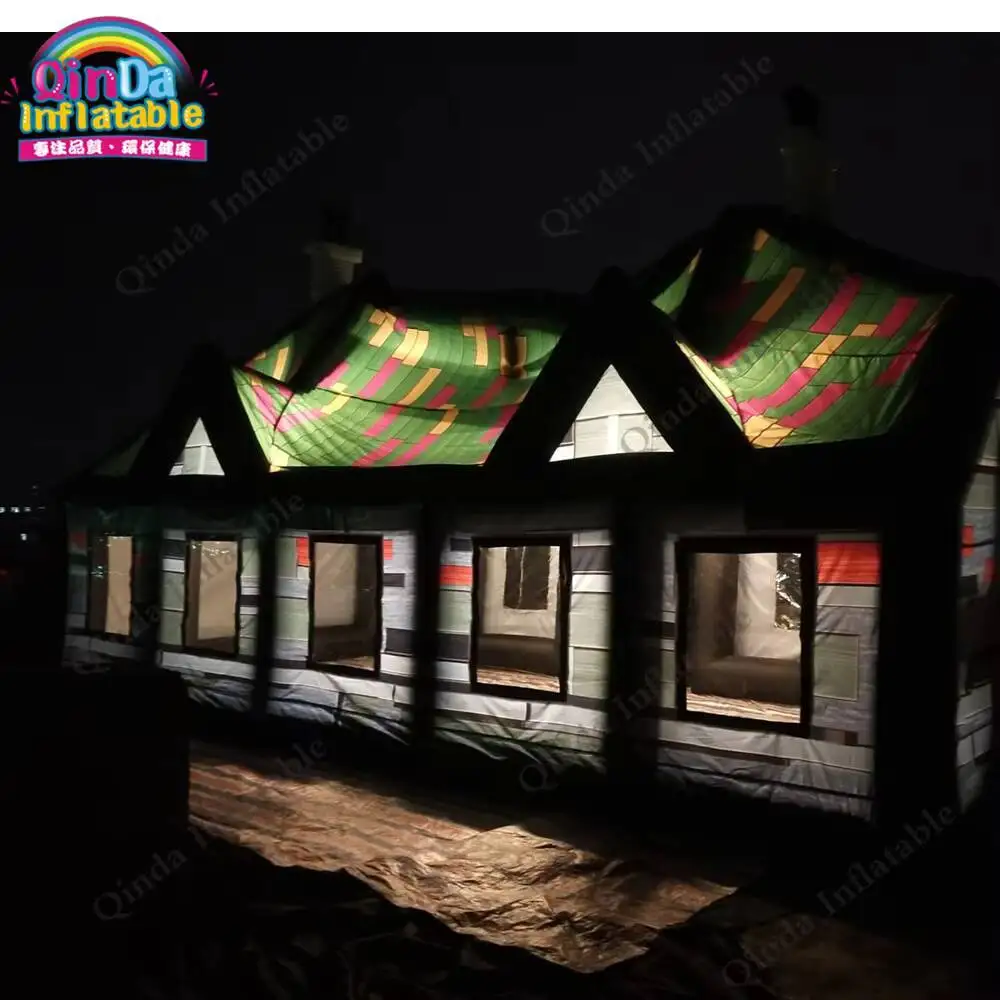 Inflatable Party Tent Serving House Oxford Cloth LED Light Inflatable Bar for Outdoor Events And Gatherings