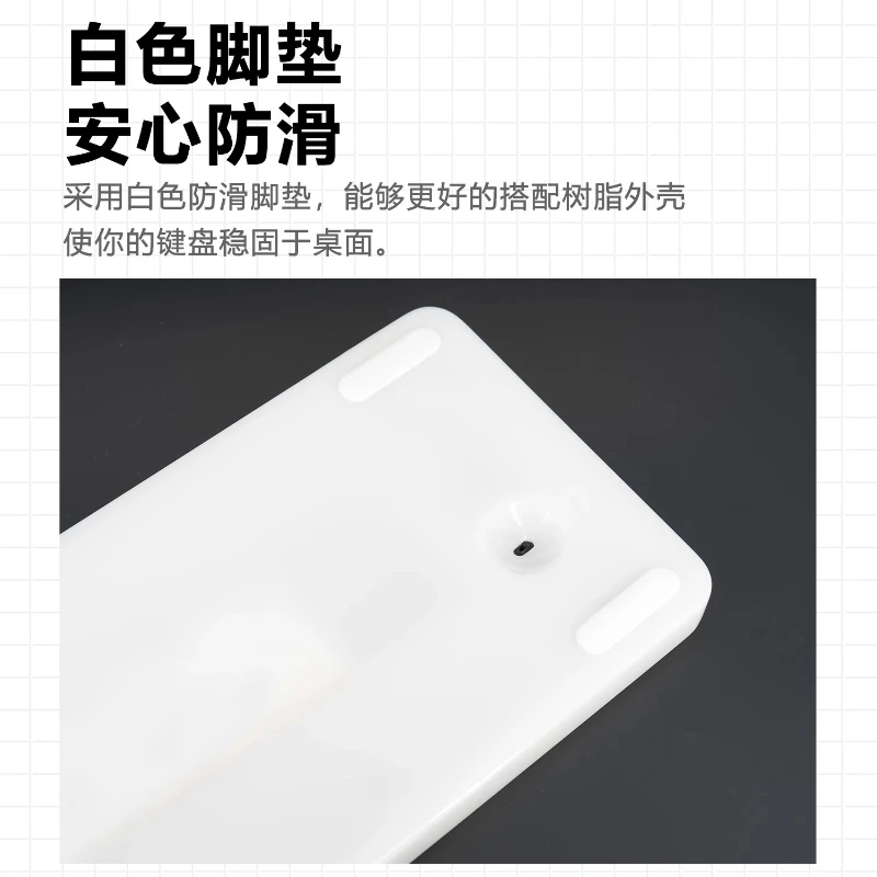 Kit Keyboard Mekanis Sky White Jade100 Resin Kustom 96% KitTri-Mode Hot-Swap Nirkabel RGB Mendukung VIA Desain Ergonomis