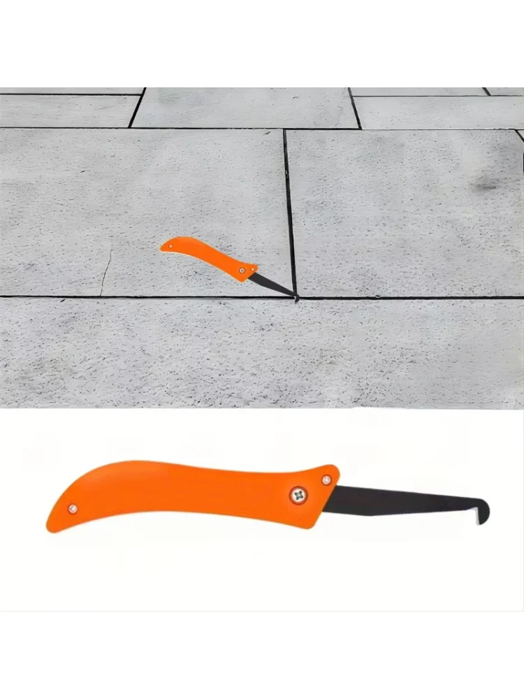 2pcs Heavy Duty Weed Puller – Durable Metal Garden Weeder Tool, Foldable & Lightweight for Lawns & Pathways, No Batteries, Orang