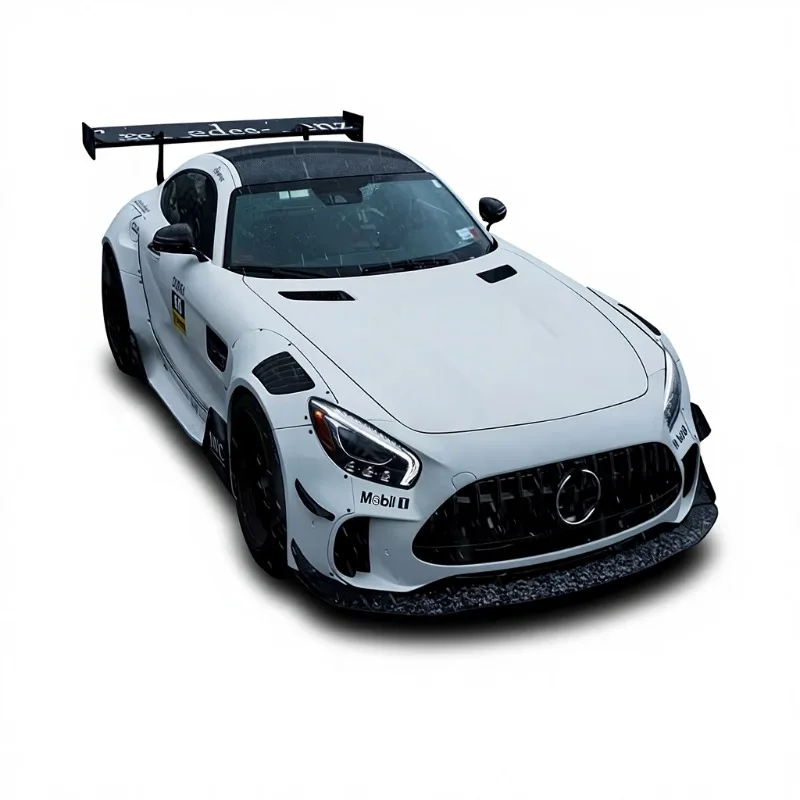 GT3 Style Wide Body Kit for Mercedes  AMG GT Coupe: Carbon Fiber Front Rear Bumper Side Skirts Spoiler Wheel Arch AMG GT3