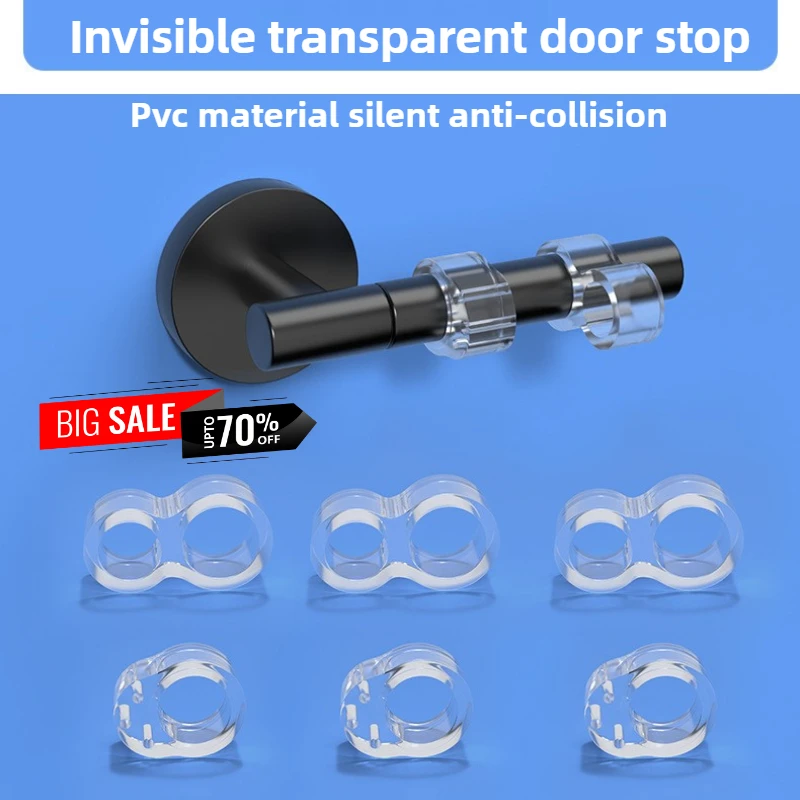 

Самая продаваемая защита дверной ручки без сверления, стопор для предотвращения столкновений, домашний дверной бампер, настенная бесшумная крышка стопора