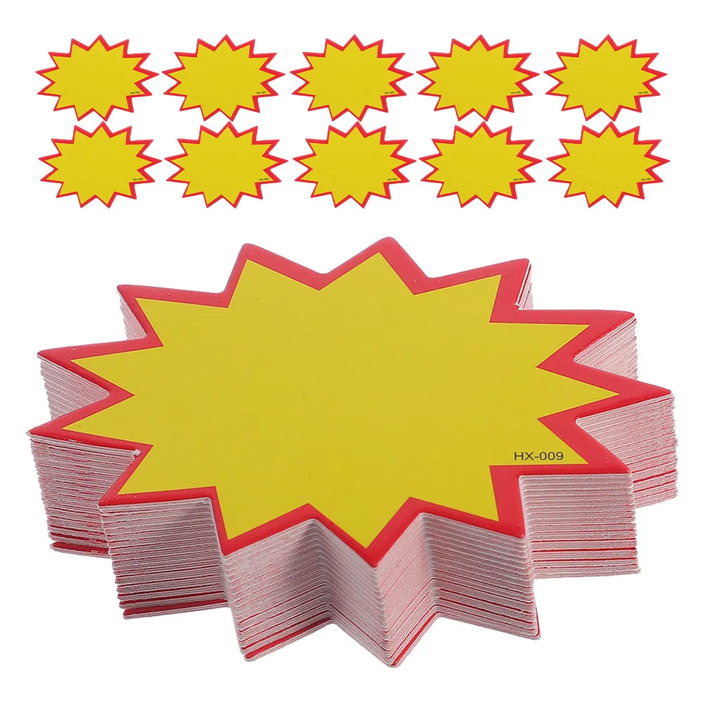 

400Pcs Star Pricing Tags Reusable Writable Supermarket Retail Store Signs Blank Price Labels for Easy Price Updates