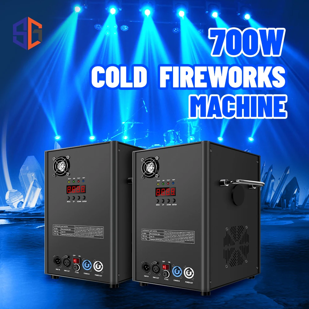 

2pcs Spray Machine Wedding Bar Performance Fireworks Machine Stage Effect Outdoors Cold Spray Machine DJ Disco Fountain Machine