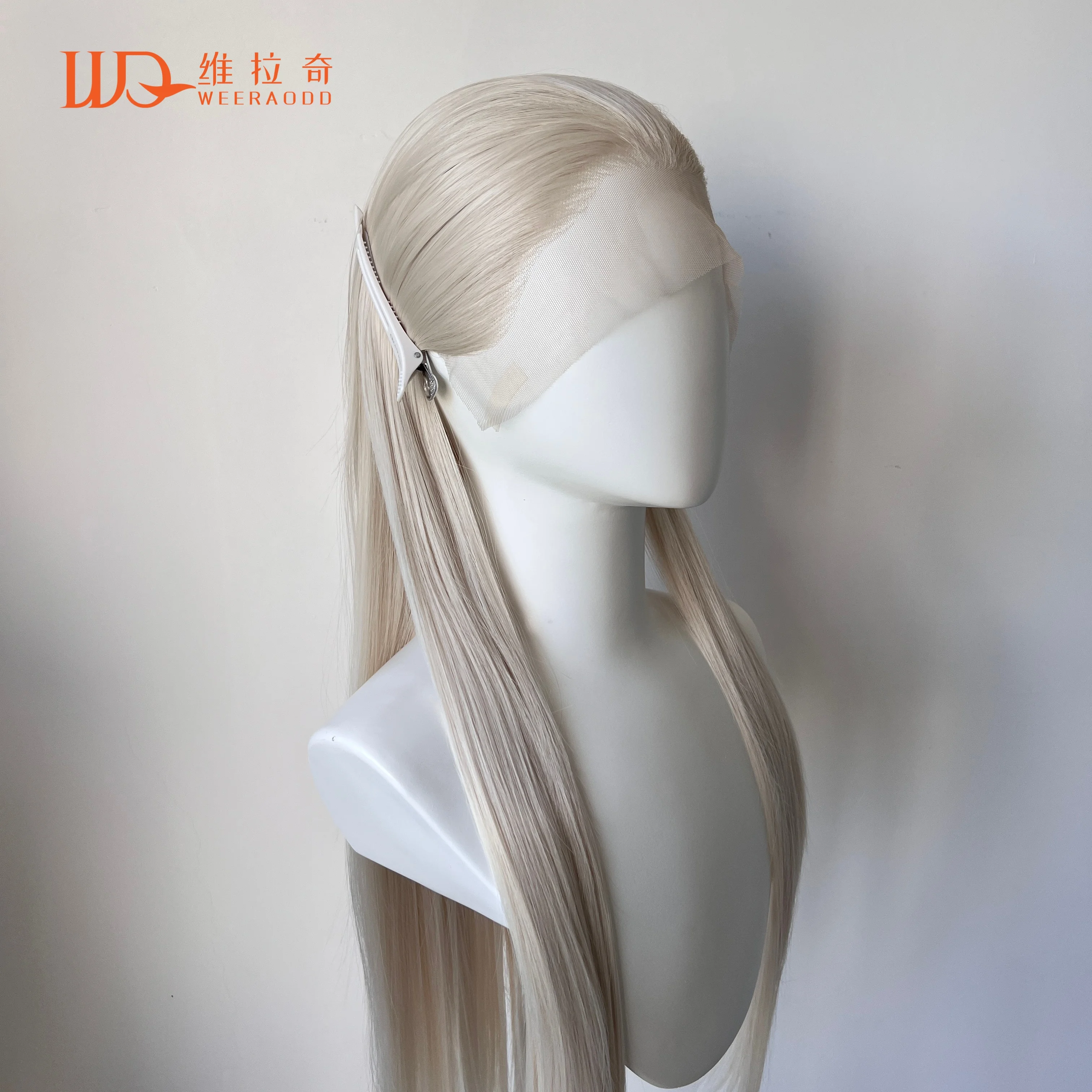 platinum-blonde-synthetic-hair13x4lace-front-wigs-for-women-26-inch-long-straight-free-part-150-density-glueless-half-hand-tied