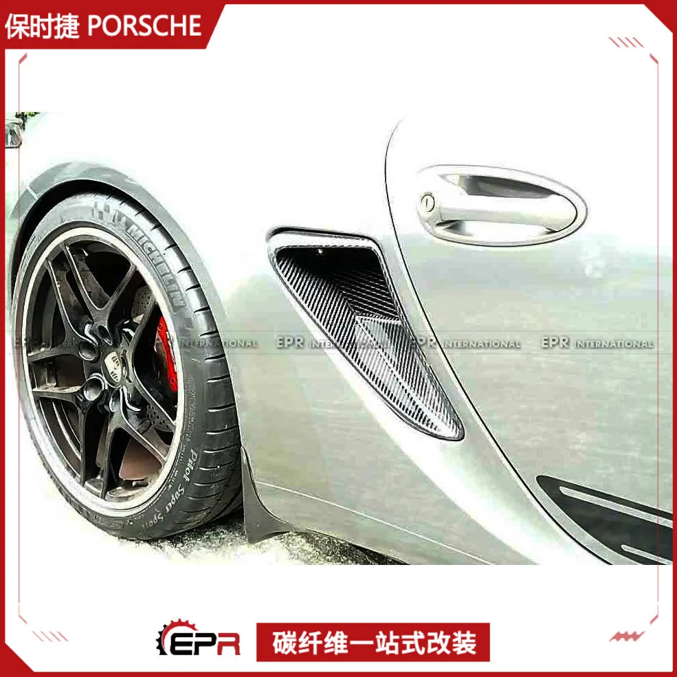 

06-12 для Porsche 987 Cayman S, модификация из углеродного волокна, воздухозаборник EPA, боковая тенденция