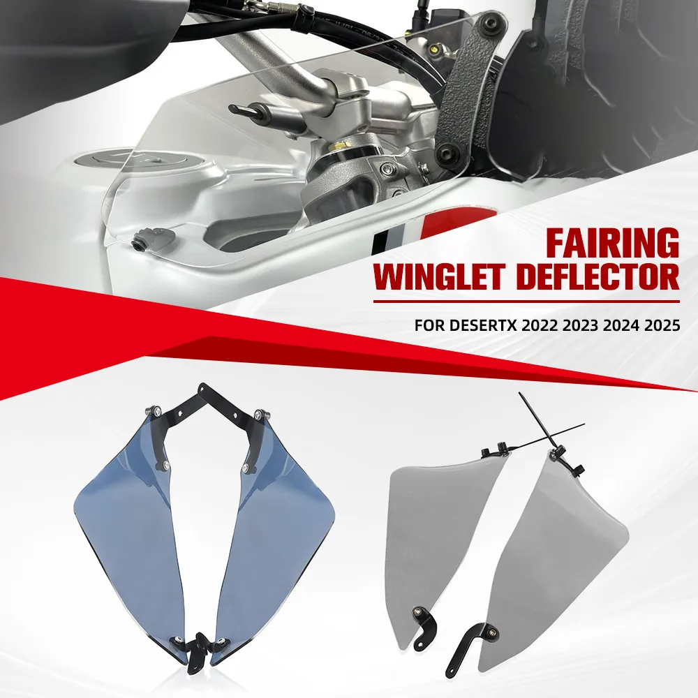 

For Ducati DesertX 2022 2023 2024 2025 Motorcycle Side Wind Deflector Windshield Handguard Cover Side Panels Desert-X Desert X