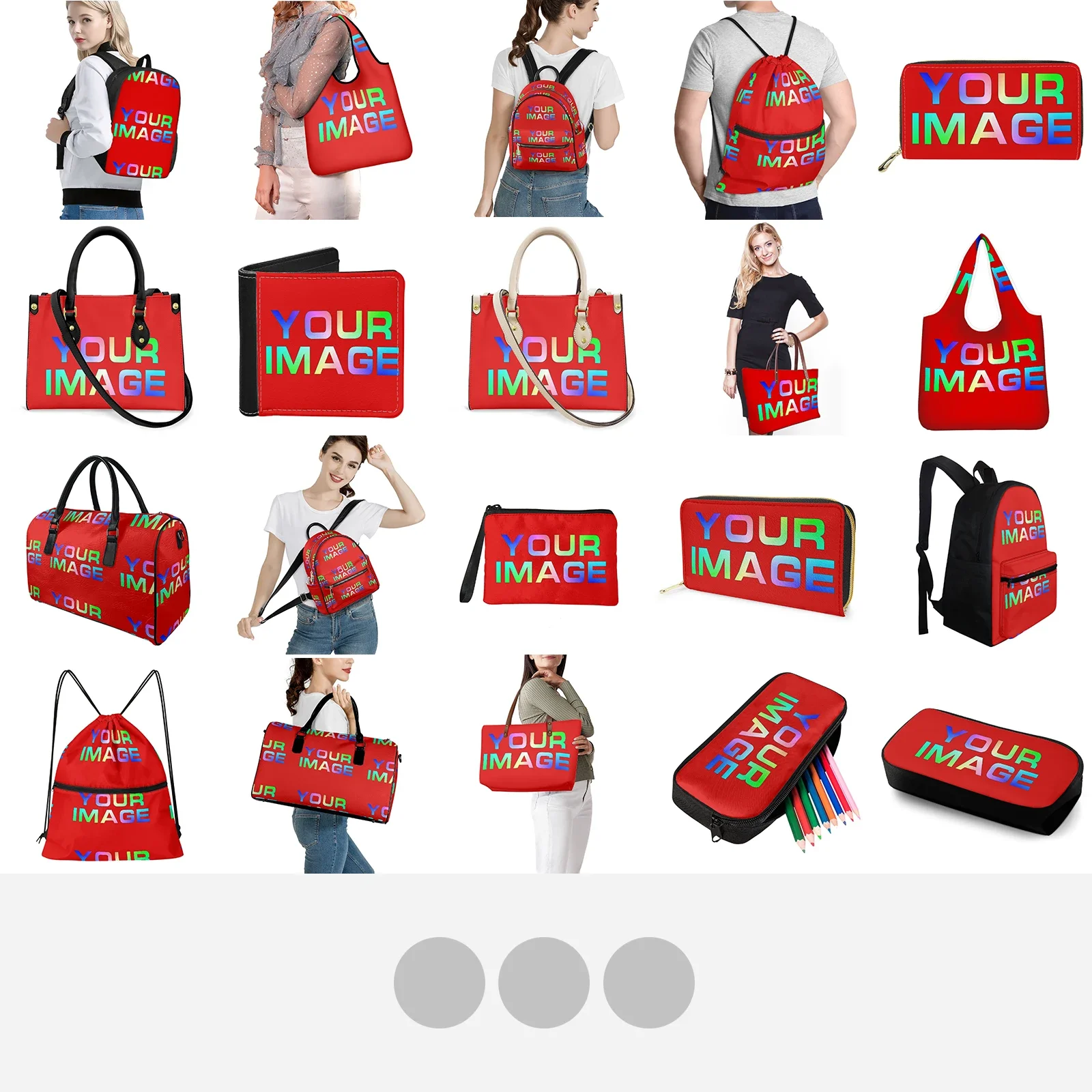 Anime, możliwość personalizacji torba kartonowa nazwa obrazu DIY dopasowana rodzina drukuj na żądanie portfele torebki podróżne personalizacji zespołu firmy
