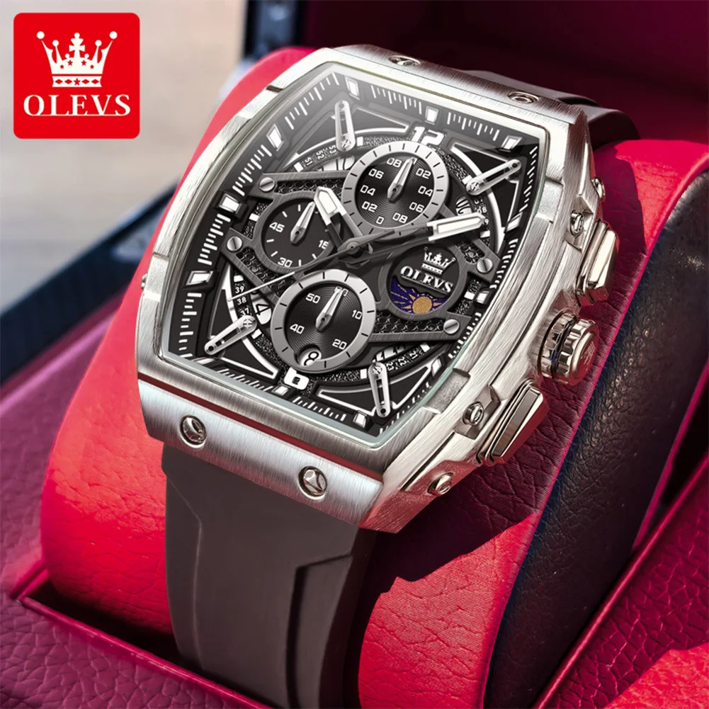 Men's Multi-functional Quartz Chronograph Watch, Waterproof