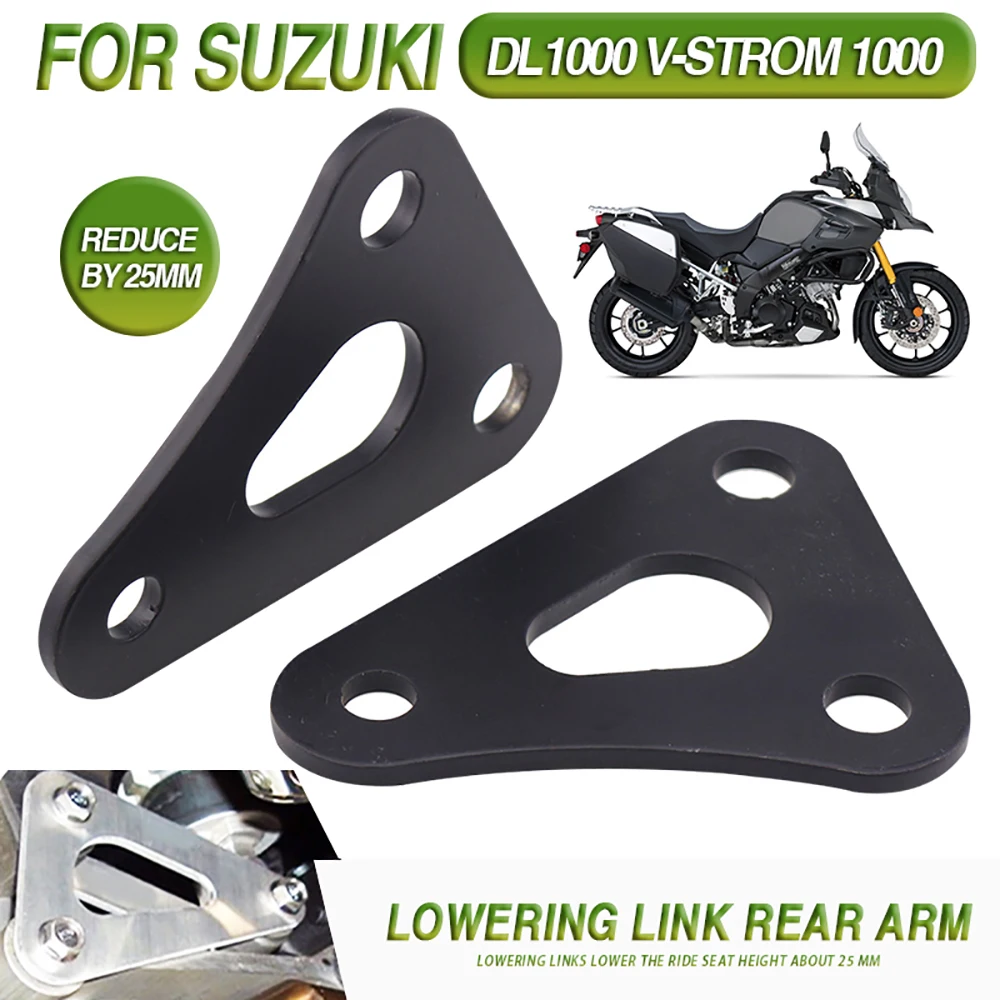 For SUZUKI V-STROM DL1000 V STROM DL 1000 Motorcycle Rear Suspension Drop Link Lowering Links Kit  2014 2015 2016 2017 2018 2019