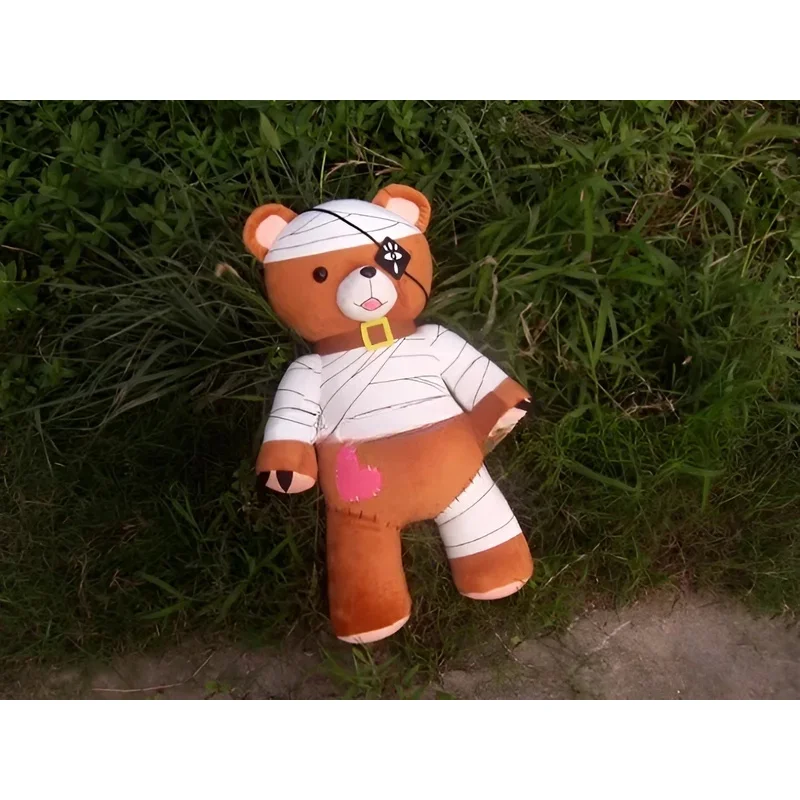DY20Toaru Kagaku no Railgun Misaka Mikoto Cosplay Costume Prop Bandage Bear Anime Stuffed Cartoon Mascot25
