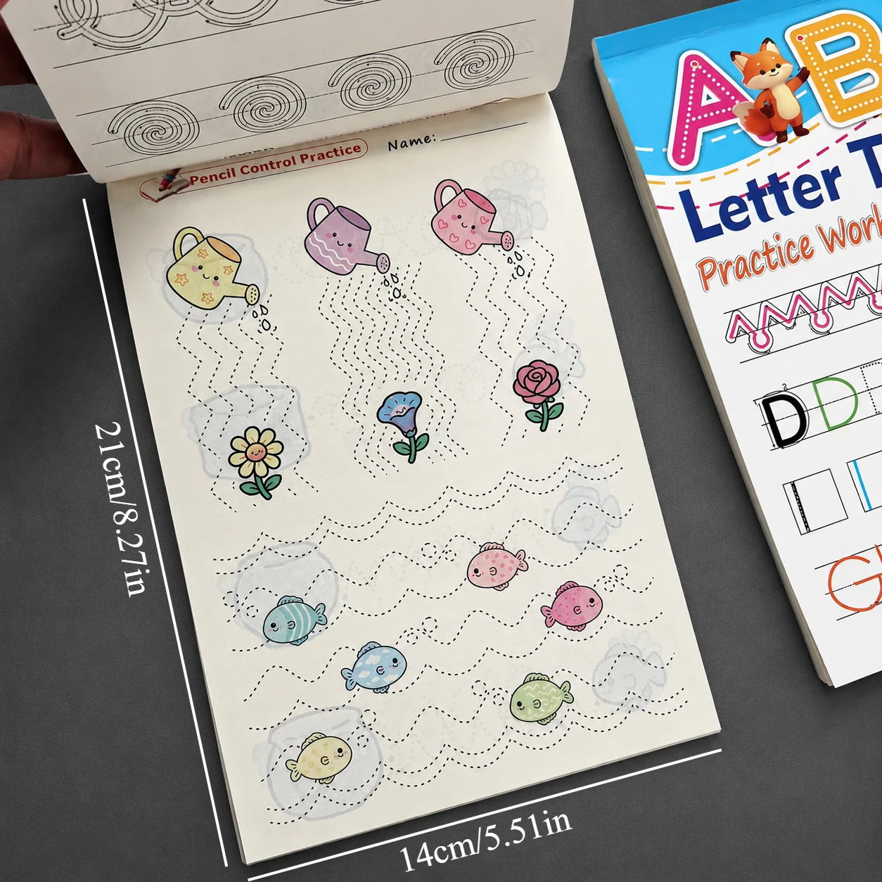 64 Pages Kids Letter Tracing Workbook ABC Alphabet Number Word Handwriting Exercise Book Preschool Early Learning Activity Book