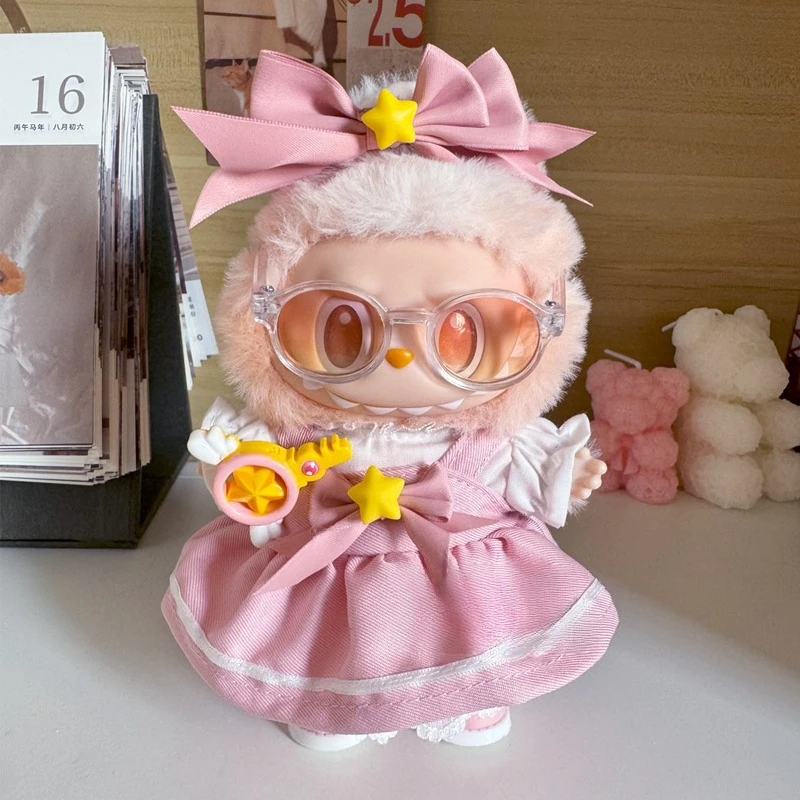 

Cute 3.0 Labubu Clothes For v1/v2/v3 Kawaii Sakura Princess Skirt Dress For Labubu Clothing Outfit Accessories