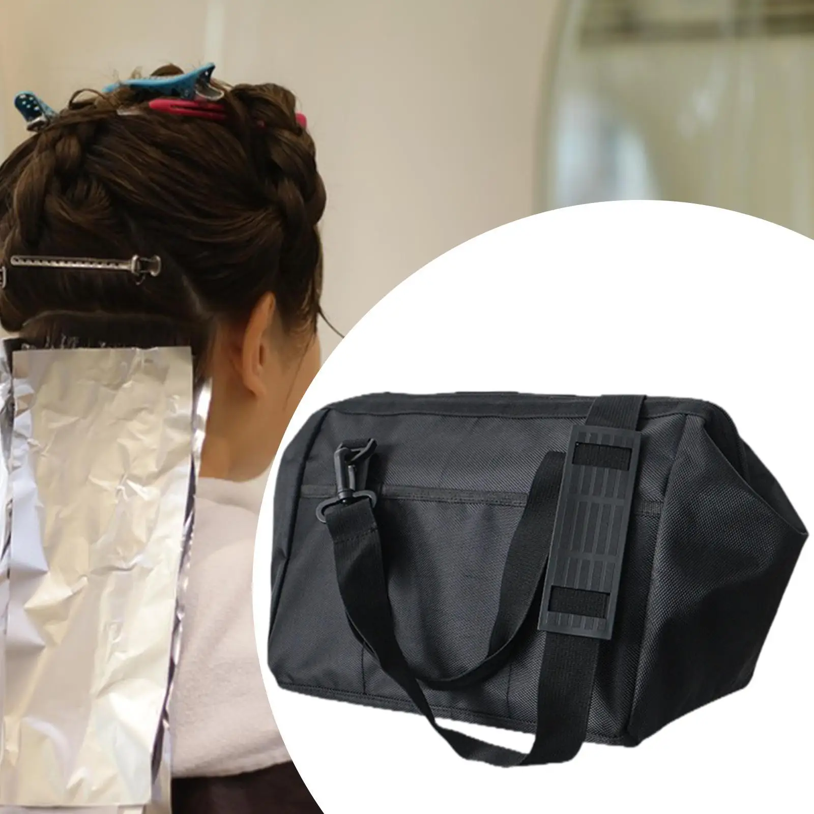 Hairdressing Tool Bag Cosmetic Organizer for Grooming Makeup Tool Hair Clips