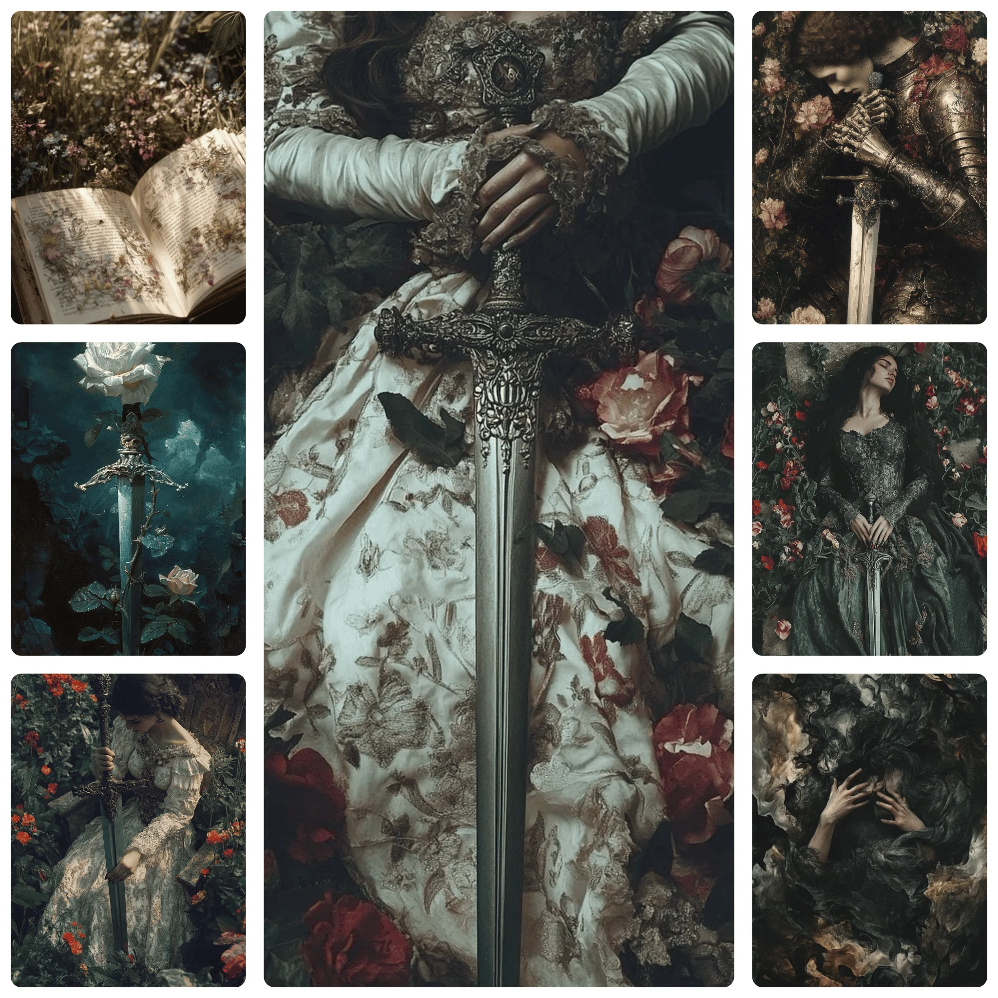 

Elegant Victorian Woman with Ornate Sword 500 Piece Puzzle Dark Fantasy Educational Games Colorful Puzzles Gifts Home Decor