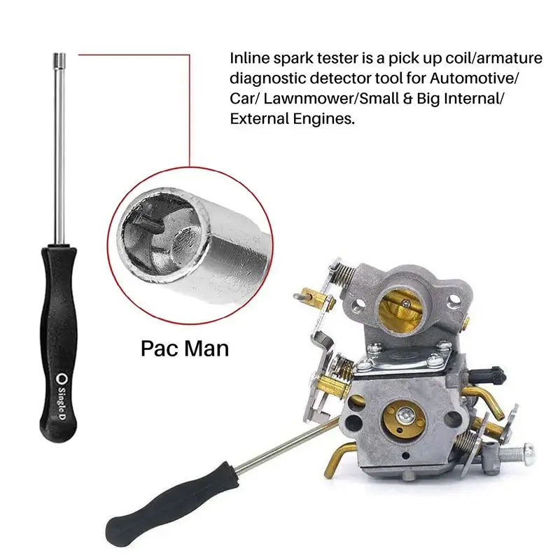 ABNQ Carburetor Adjustment Tool Screwdriver Kit Cleaner Engine Ignition Tester for Common 2 Cycle Carburator Engine String /Trim