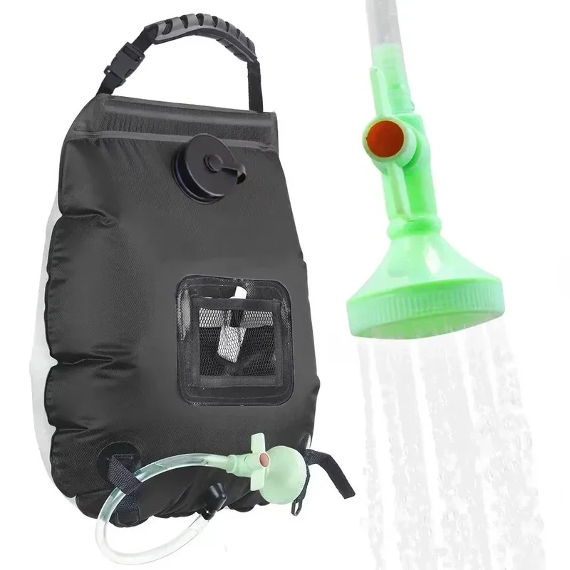 Stocking Stuffers Christmas Gift,Portable Foldable Outdoor Shower Bag with Control Shower Head for Camping Hiking Travel