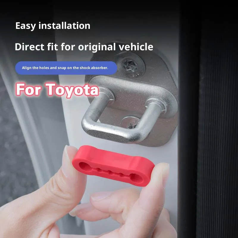 Звуковой демпфер, буфер дверного замка для Toyota 86 CHR SUPRA Corolla RAV4 Camry YARiS Hilux Rattling STOP, звукоизоляционный глухокий уплотнитель