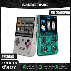 ANBERNIC 64 Bit RG 35XXPRO RG35XX PLUS Retro Handheld Game Player Built-in 64G TF 5K+ Classic Game HD TV Out 3.5 Inch IPS Screen