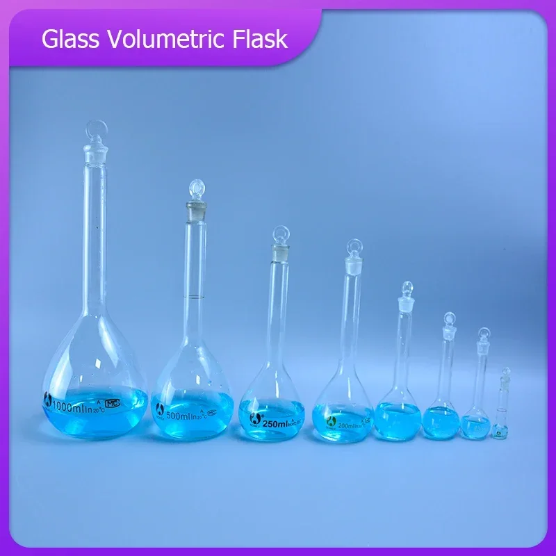 

5-100ml Transparent Lab Conical Flask Glass Scientific Glass Erlenmeyer Flask Safe Glassware Laboratory School Research Supply e