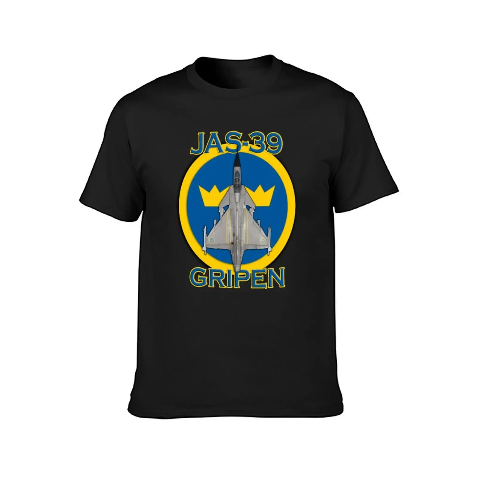 JAS-39 Gripen Swedish air force T-Shirt customs vintage blanks mens champion t shirts