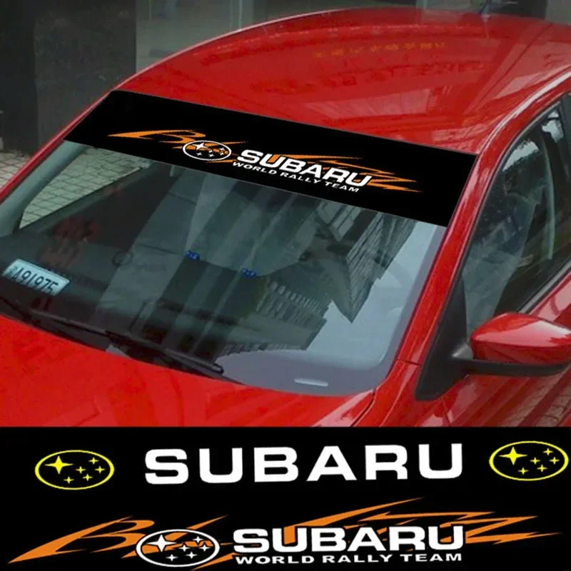 Autocollants réfléchissants pour pare-brise avant de voiture, décoration de fenêtre pour Subaru XV WRC WRX BRZ FORESTER IMPREZA LEGACY OUTBACK STI