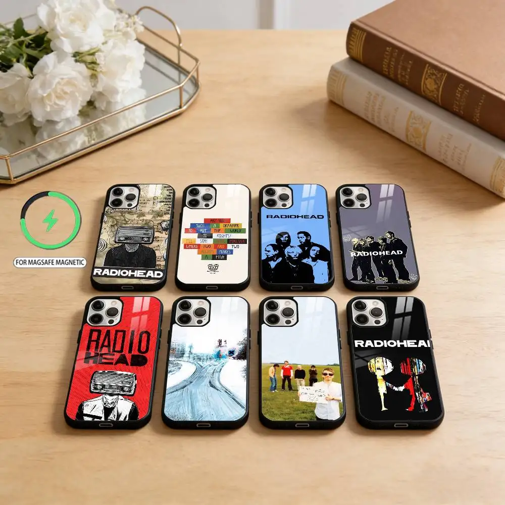 

Art-Rock-Band-Radiohead-Music Phone Case For iPhone17,16,15,14,13,12,11 Plus,Pro Max Magnetic For Magsafe Wireless Charging