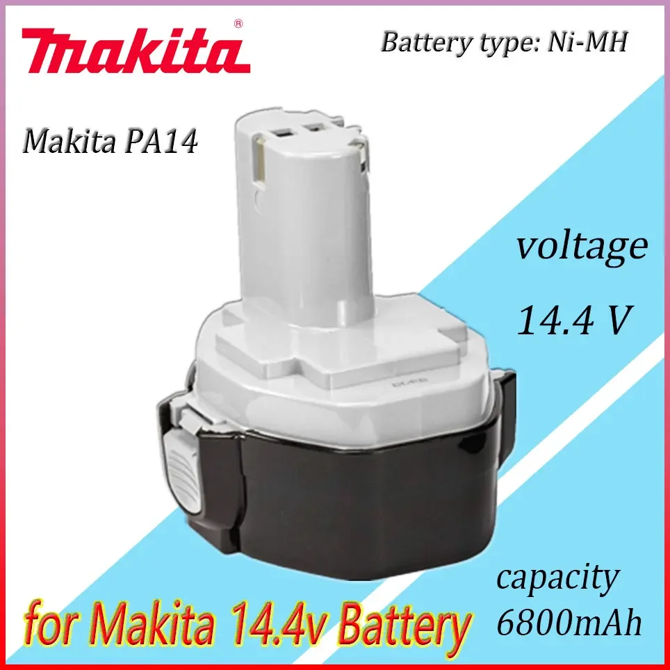 

Makita NI-MH 14.4V 6800mAh Electric tools Battery，for Makita Battery 14.4V PA14 1420 1422 1433 1434 1435 1435F 192699-A