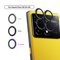 Poko X6 Pro Case Aluminum Alloy Ring For PocoX6 Poco X7 X 6 Pro X7Pro X6Pro 5G Camera Lens Protector Tempered Glass Cover Films