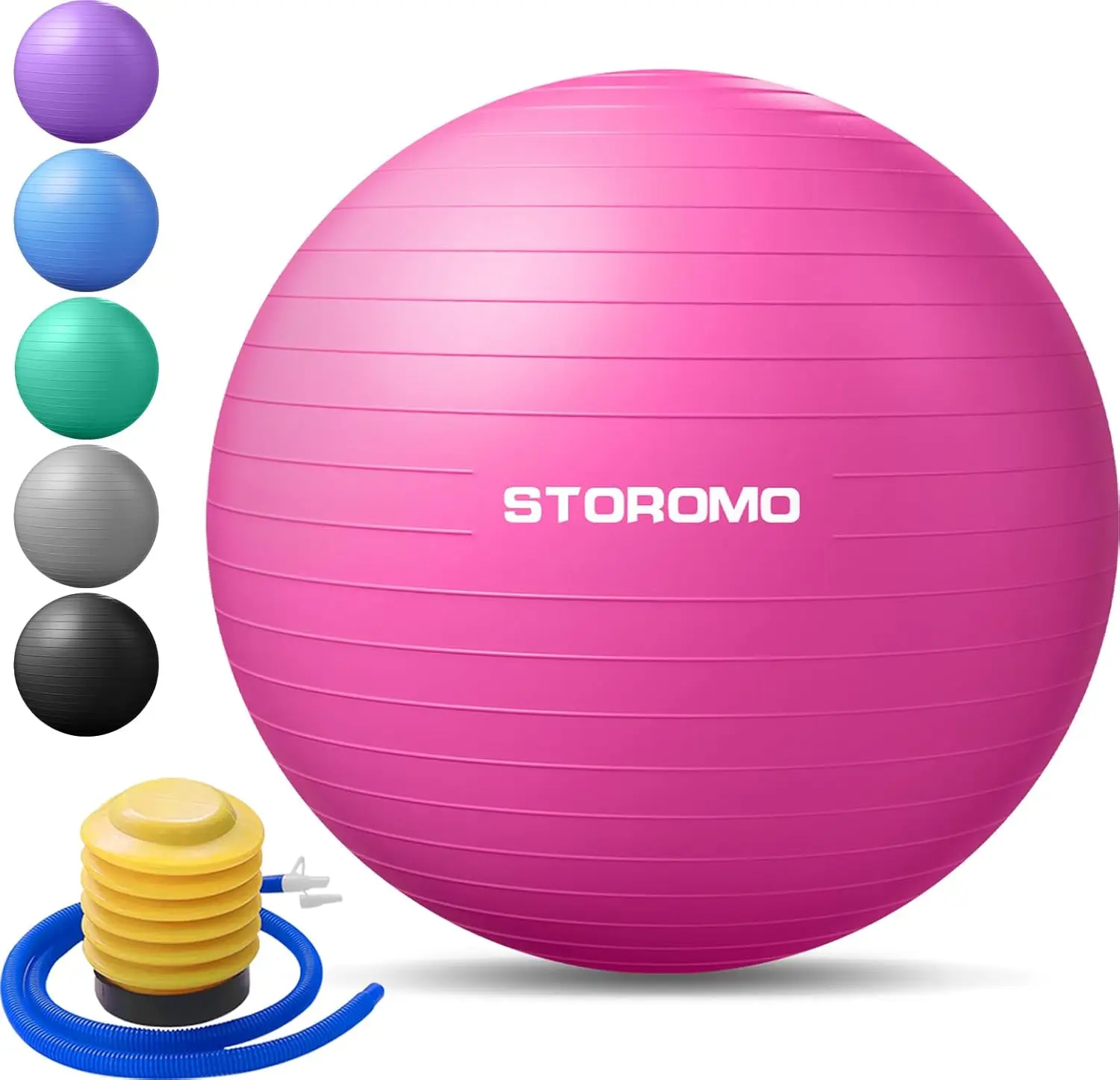

Anti-Burst Pregnancy Exercise Ball – Eco-Friendly PVC, High Weight Capacity, Includes Pump (45-95cm)
