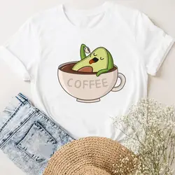 Avocado Sweet Coffee Lovely Women Graphic Tee t-shirt donna Ladies Fashion abbigliamento Casual manica corta Summer Tshirt Clothes