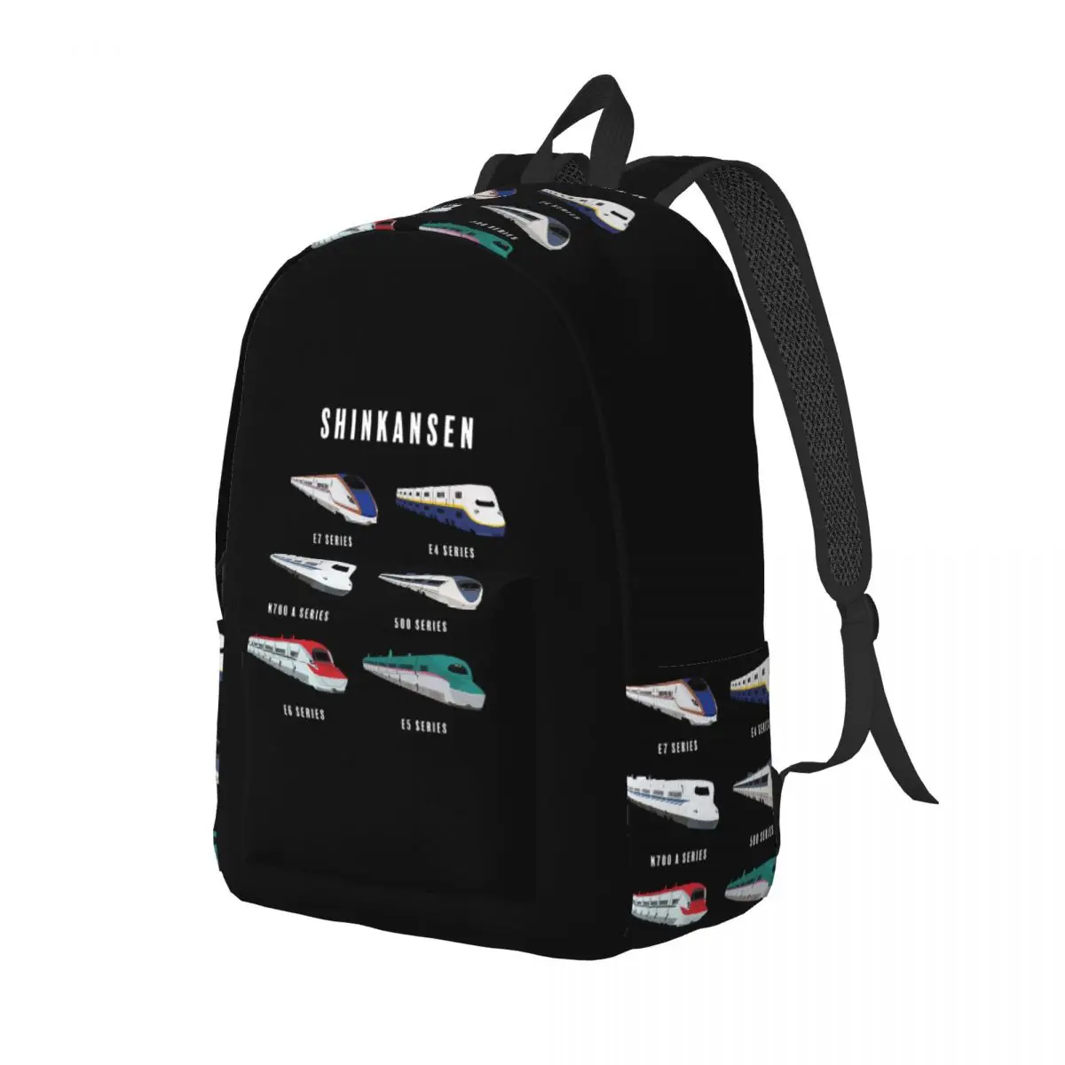 

Japanese Shinkansen Bullet Trains Backpack Daypack Large Capacity Kids BookBag School Bag Shoulder Bags for Men Women