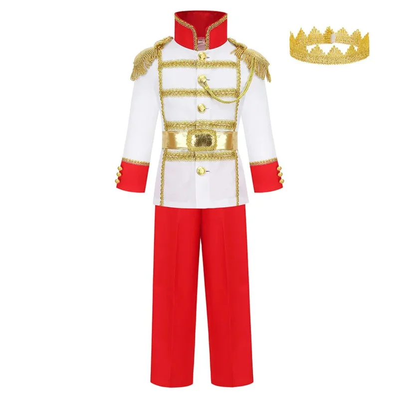 Costume de Cosplay Médiéval pour Enfant Garçon, Tenue de Jeu de Rôle avec Pantalon et Ceinture, dérivRoyal, Prince, Nouvelle Collection 2025