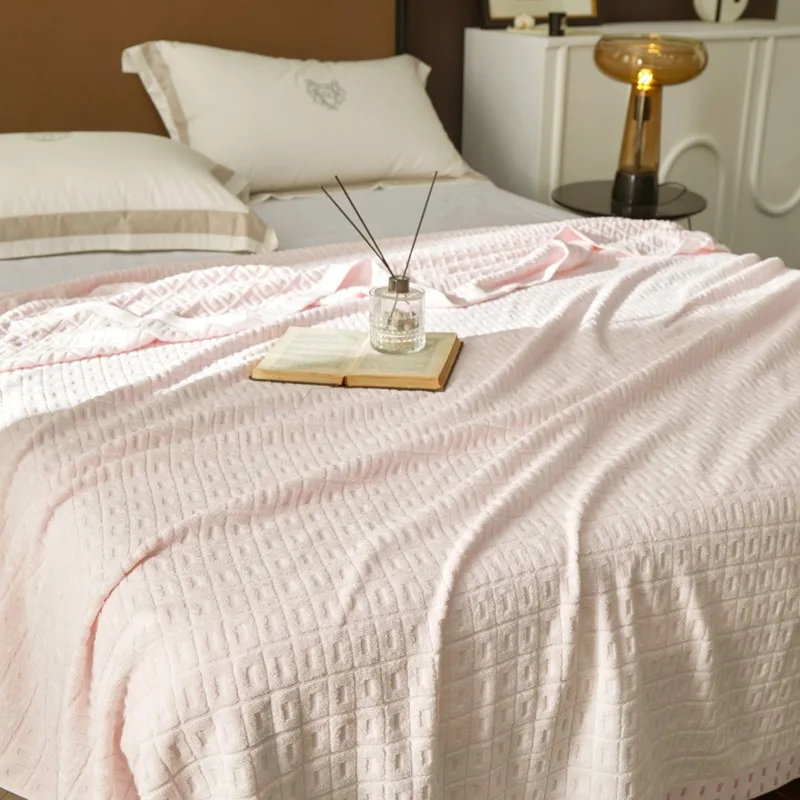 Cotton Towel Blanket vintage Towel Quilt Pure Cotton Adult Summer Thin Air Conditioner Blanket 150x200cm 200x230cm