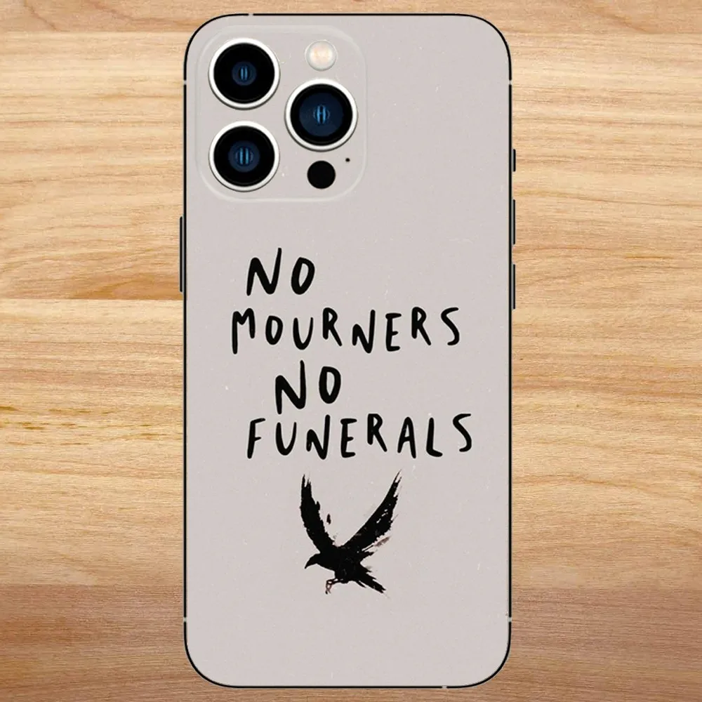 Six Of Crows Phone Case For iPhone15,14,13,12,11,Pro,Max,Plus,Mini,X,XS,XR,8,7,6,S,Plus,SE Soft Black Case