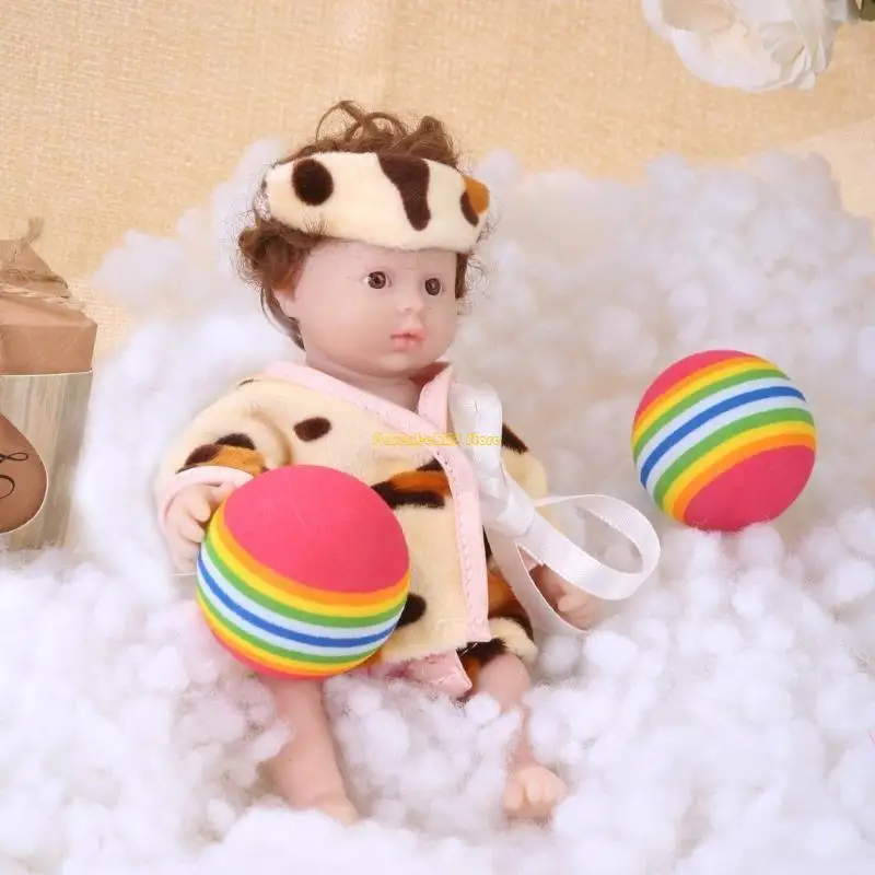 WXTD 6inch Silicone Reborns Doll Silicone Reborns Small Girl Doll for Toddlers Girl Pretend Toy Best Companies Child Gift