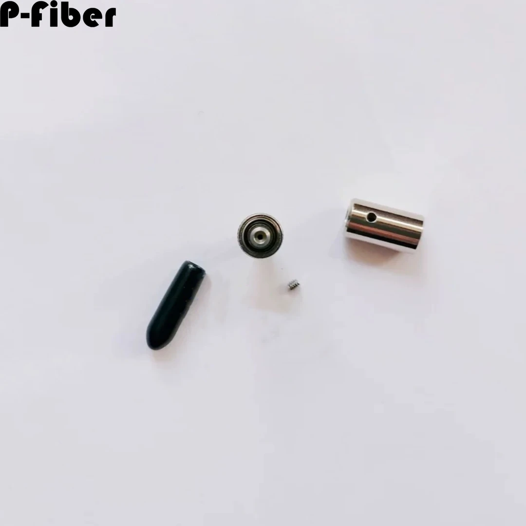 fiber optic connector kits SMA905 metal suspended 127um 230um 300um 460um SMA optical head short boot 5.5mm 6.1mm FTTH 10pcs