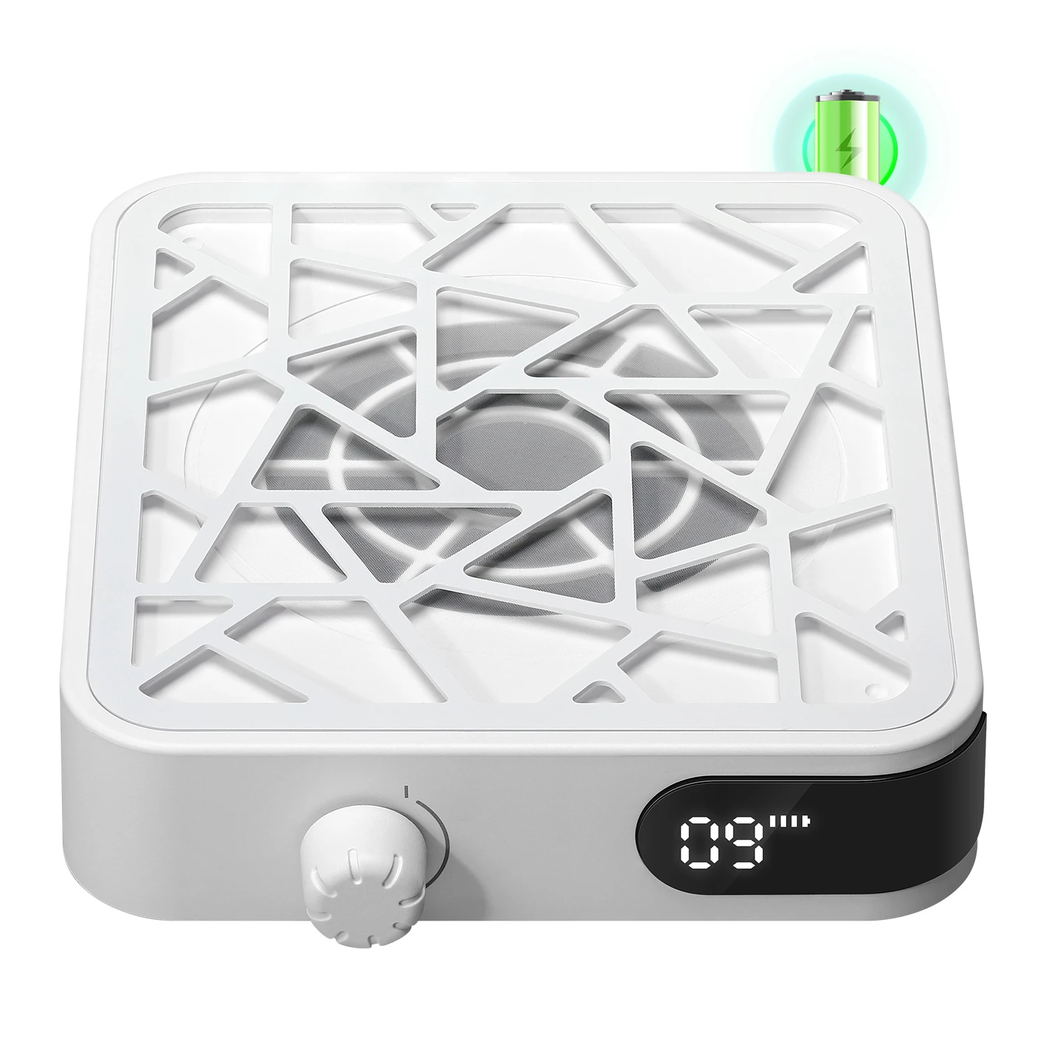 DianaBeauty Powerful 6000RPM Nail Vacuum Cleaner Portable Rechargeable Mini Nail Dust Collector with 2600mAh Battery Nail Tools