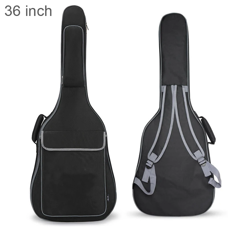 1 pc 36 / 40 / 41 Inch Guitar Case Waterproof Gig Bag Oxford Fabric Double Straps Padded Cotton Soft Backpack Guitar Bags