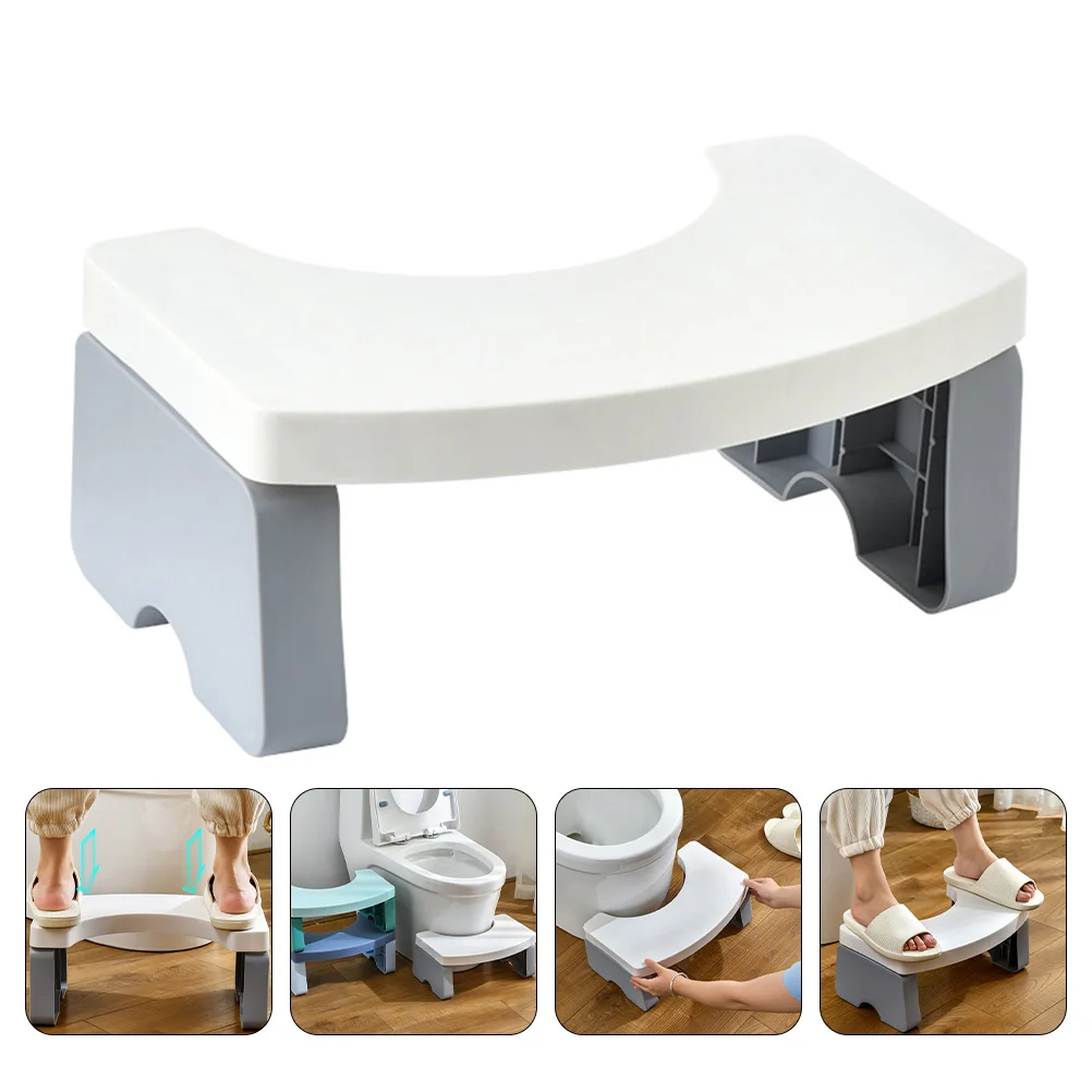 Toilet Step Stool Plastic Footstool Increased Chair Potty Bathroom Pp Creative Child Stools
