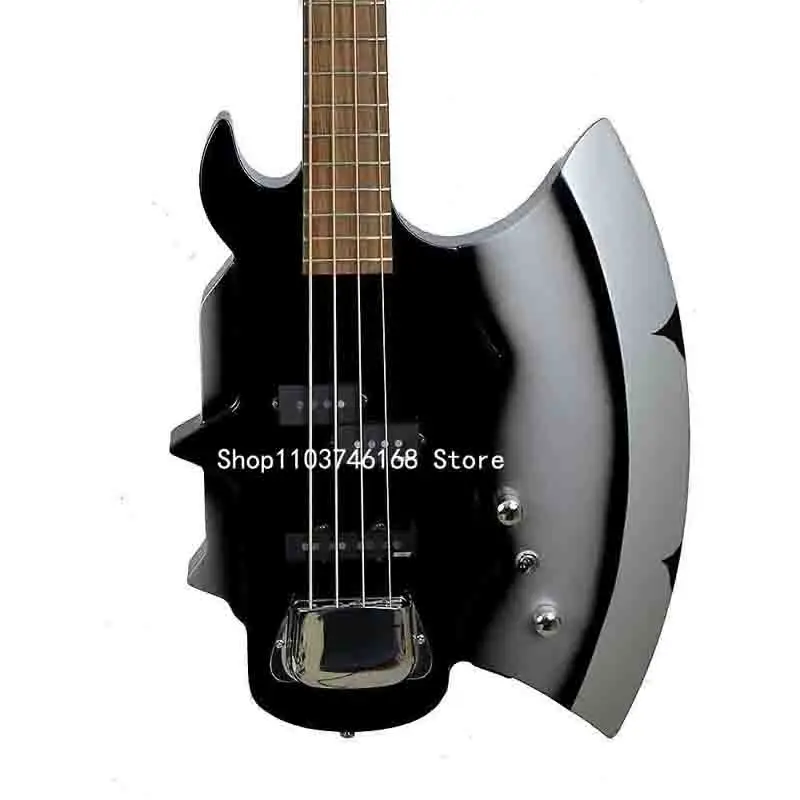 KISS 4 String bass Guitar/GS-Axe 2 Gene Simmons Signature electric bass/Reverse Silverburst/Free shipping